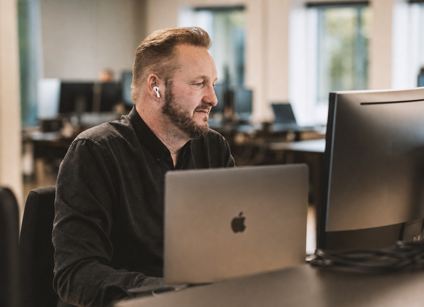 Michael Zajontz på arbejde